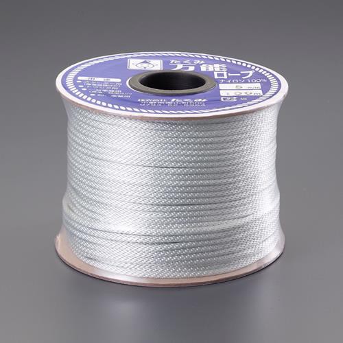 エスコ(ESCO) 5mmx100m ナイロンロープ(金剛打) EA628HT-5の通販は