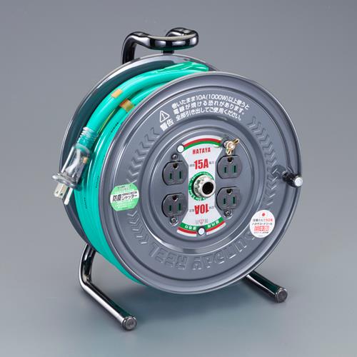 エスコ(ESCO) AC125V/15A/20m コードリール(極太/ｱｰｽ付) EA815BE-20の通販は