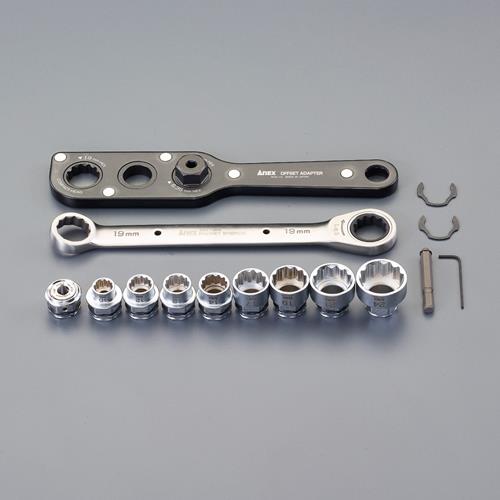 エスコ(ESCO) ｵﾌｾｯﾄｱﾀﾞﾌﾟﾀｰ ﾗﾁｪｯﾄﾚﾝﾁｾｯﾄ EA813A-47Sの通販は 15,011円