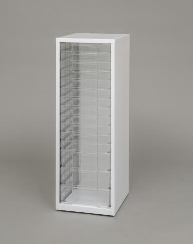 エスコ(ESCO) 291x330x 874mm/15段 キャビネット(ﾄﾚｰ型) EA954FB-55Aの通販は