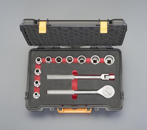 エスコ(ESCO) 1/2DR ソケットレンチセット(ｽﾃﾝﾚｽ製) EA618SA-103