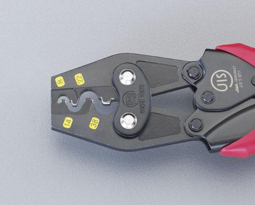 エスコ ESCO 8.0-38m 圧着ペンチ(裸端子用) EA538JG 裸端子 圧着 工具 ペンチ 端子 裸圧着端子 裸圧着スリーブ 配線 整備 電工 電装 作業 DIY 修理工具 おすすめの通販は