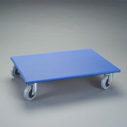 エスコ(ESCO) 800x600mm/500kg ﾄﾞｰﾘｰ(木製/ｺﾞﾑ車輪) EA520AD-7Aの通販は 19,174円