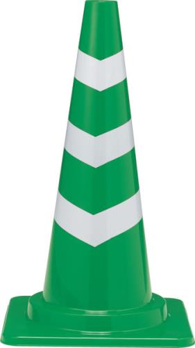 エスコ(ESCO) 380x380x660mm ｶｯﾄｺｰﾝ(緑/反射有/10本) EA983FT-743の通販は