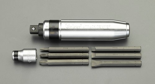 エスコ(ESCO) 1/2sq インパクトドライバーセット(5/16Hexビット用) EA550XC-2の通販は