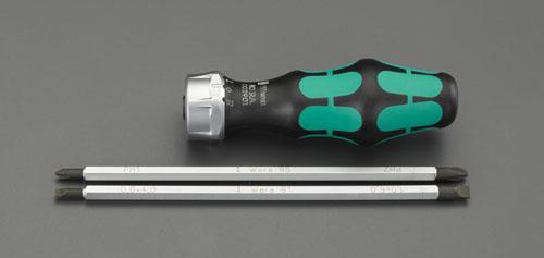 エスコ(ESCO) [+-]ドライバー(差替え･ラチェット式) EA564AR-1の通販は 6,886円