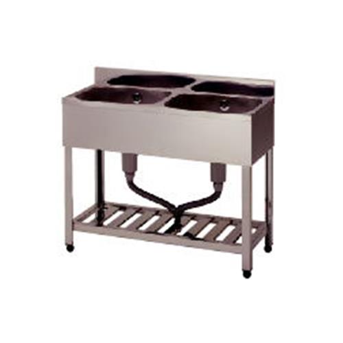 エスコ(ESCO) 900x450x890mm 二槽シンク(SUS430) EA468EF-32の通販は