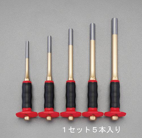 エスコ(ESCO) 8.0-16mm/5本組 平行ピンポンチ(グリップ付) EA572DPの通販は
