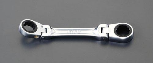 エスコ(ESCO) 14x17mm/165mm ラチェットめがね(首振り型) EA602CF-6の通販は 12,110円