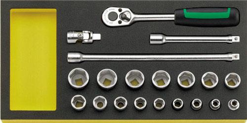 エスコ(ESCO) 3/8sq ソケットレンチセット EA612TA-17の通販は