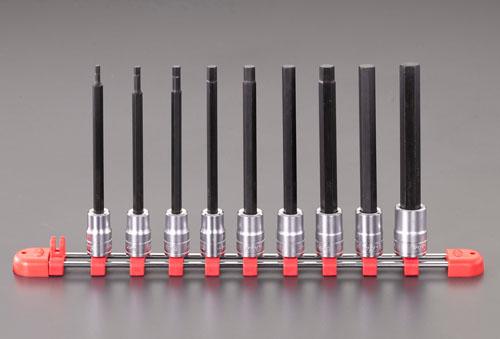 エスコ(ESCO) 3/8sq [HEX]ビットソケットセット(ロング) EA618PW-200の通販は