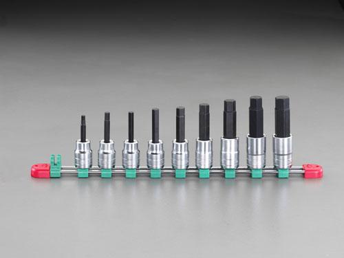 エスコ(ESCO) 1/2sq Hexビットソケットセット EA618RX-100の通販は 14,265円