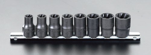 エスコ(ESCO) 3/8sq 8個組 ナットツイスター EA618ZAの通販は 19,087円