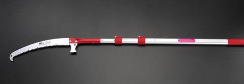 エスコ(ESCO) 2.3-5.1m 高枝鋸(伸縮柄･370mm鋸刃) EA650AX-120の通販は 17,096円