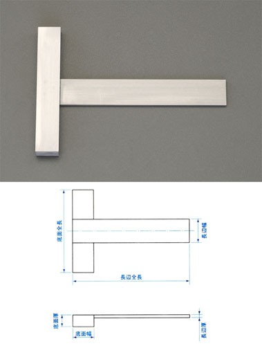 エスコ(ESCO) 200x140mm Ｔ型スクエアー EA719AP-3の通販は