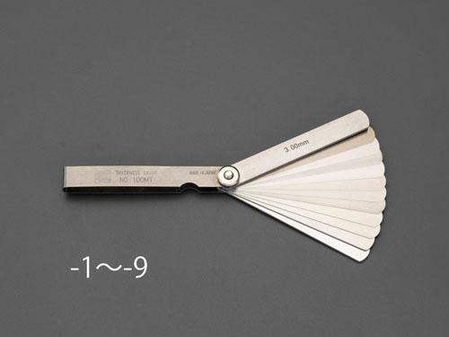 エスコ(ESCO) 100mm/25枚組 シクネスゲージ EA725RF-9の通販は