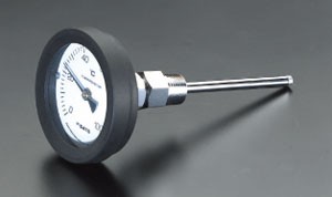 エスコ(ESCO) 0-100℃/100mm バイメタル式温度計 EA727A-7の通販は 8,564円