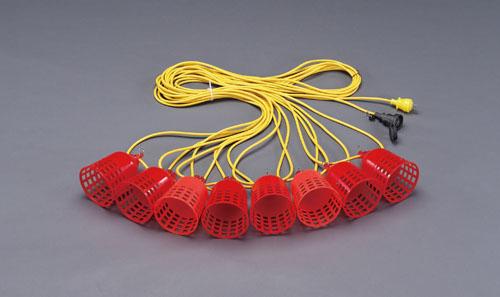 エスコ(ESCO) AC100V 作業灯/LED(8灯･24m) EA814AF-8の通販は