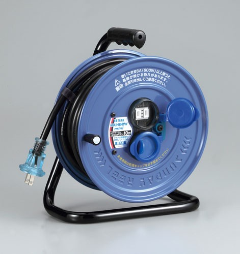 エスコ(ESCO) AC125V/15A/10m コードリール(防雨型) EA815BE-10の通販は