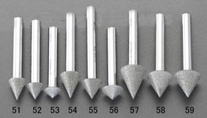 エスコ(ESCO) φ15mm/90゜ ダイヤモンドバー(傘型/6mm軸) EA819DL-59の通販は 8,115円