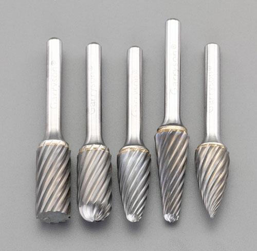 エスコ(ESCO) 5本組 超硬カッター(ステンレス･快削・6mm軸) EA819J-55の通販は