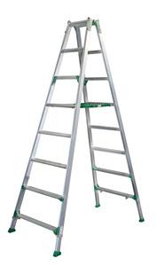 【直送】【代引不可】エスコ(ESCO) 2.16-2.60m 脚立(伸縮調整脚/ワイドステップ) EA903-6Aの通販は 42,181円