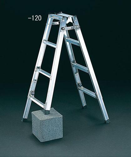 【直送】【代引不可】エスコ(ESCO) 0.94-1.23m はしご兼用脚立(調整脚) EA903FC-120の通販は