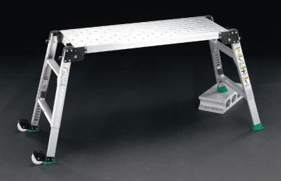 【直送】【代引不可】エスコ(ESCO) 66-96cm 足場台(調整脚･キャスター付) EA905DF-2の通販は