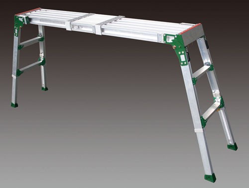 【直送】【代引不可】エスコ(ESCO) 0.59-0.85m 足場台(伸縮式･調整脚付) EA905DG-2A