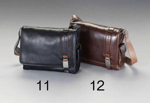 エスコ(ESCO) 370x90x270mm ショルダーバッグ(本製製/ブラウン) EA927TC-12の通販は