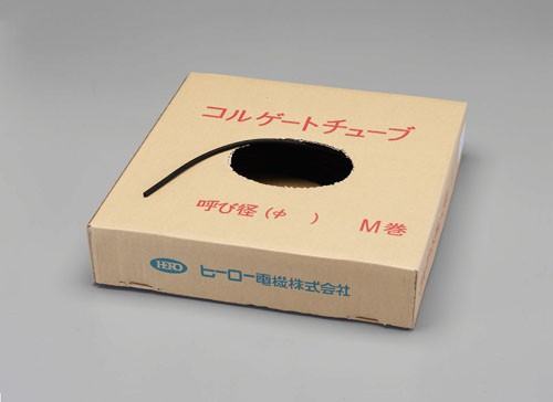 エスコ(ESCO) 10mmx50m コルゲートチューブ(黒) EA944BT-10の通販は
