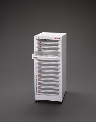 エスコ(ESCO) 304x400x690mm/1列14段 キャビネット/トレー型 EA957FC-31の通販は