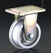 エスコ(ESCO) 125mm キャスター(スチール車輪・レール用) EA986NV-125の通販は