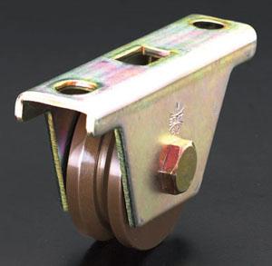 エスコ(ESCO) 100mm/1000kg 戸車(重量用･V型･スチール製) EA986RB-5の通販は 15,030円