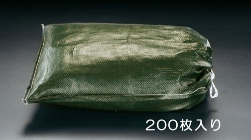エスコ(ESCO) 480x620mm 土のう袋(OD色/200枚) EA997Z-13Aの通販は