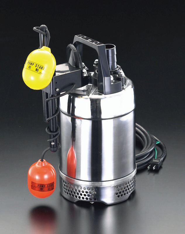 エスコ(ESCO) 　AC100V(60Hz)/50mm 水中ポンプ(ﾌﾛｰﾄ式/SUS)　EA345SA-16Aの通販は 140,355円