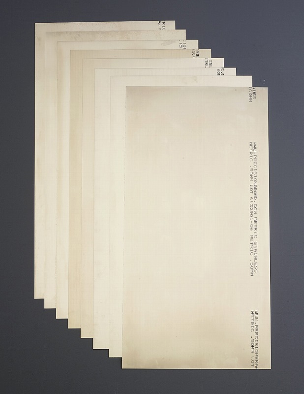 エスコ(ESCO) 　0.05-0.50mm/150x300mmｼﾑｾｯﾄ(ｽﾃﾝﾚｽ製)　EA440EB-100の通販は