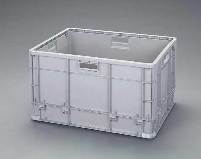 エスコ(ESCO) 670x503x565mm/164L コンテナ(ライトグレー) EA506AF-144の通販は