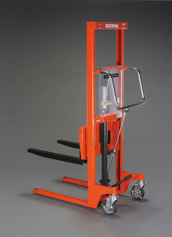 エスコ(ESCO) 　150kg/ 50-1180mm 足踏式油圧リフト/低床型　EA520YB-1Aの通販は 103,520円