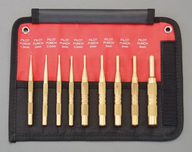 エスコ(ESCO) 　９本組 ロールポンチ(真鍮製)　EA572MJ-20の通販は