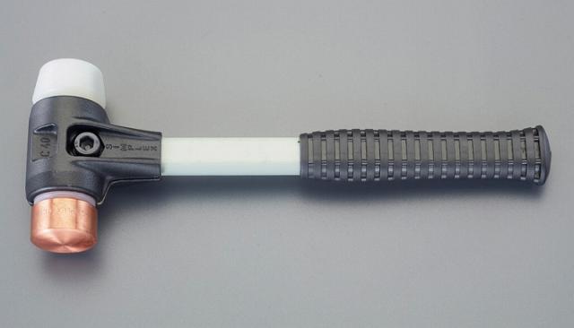 エスコ(ESCO) 　1150g/40mm ハンマー(銅･ﾅｲﾛﾝ)　EA575HB-62の通販は