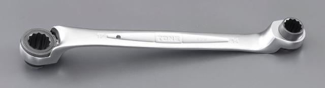 エスコ(ESCO) 　11x13mm/218mm ラチェットめがね（深穴型）　EA614HS-74