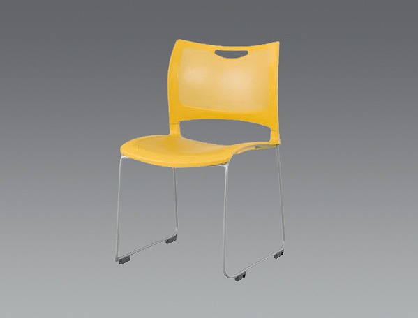 エスコ(ESCO)　スタッキングチェアー(ｵﾚﾝｼﾞ)　EA956XF-32の通販は