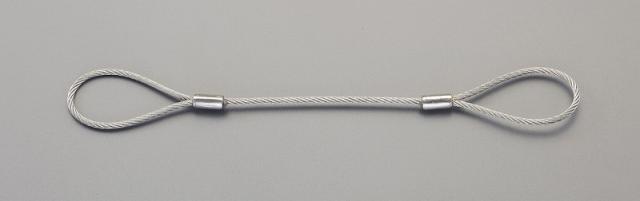 エスコ(ESCO)　10mmx1.0m ワイヤースリング(ｽﾃﾝﾚｽ製)　EA981WD-71の通販は