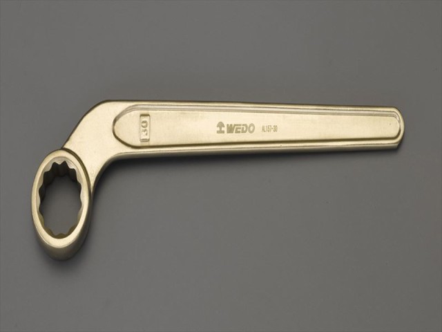 エスコ(ESCO) 27mm 片口メガネレンチ(ﾍﾞﾝﾄ･ﾉﾝｽﾊﾟｰｷﾝｸﾞ) EA643BF-27の通販は