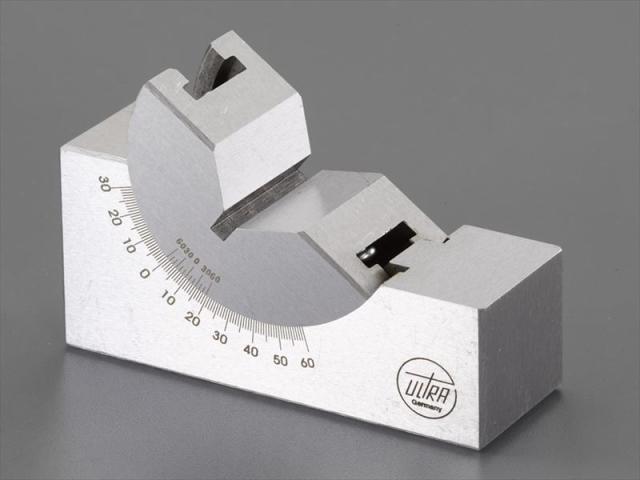 エスコ(ESCO) 75x25x36mm Ｖブロック(角度調整付) EA719DB-11Aの通販は