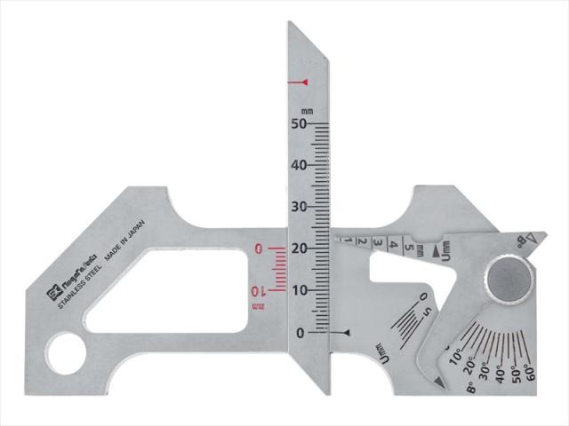 エスコ(ESCO) 溶接ゲージ(ｽﾃﾝﾚｽ製) EA719K-25の通販は 16,513円