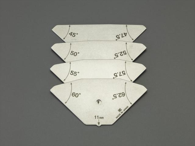 エスコ(ESCO) 45°-62.5° 溶接角度限界ゲージ(ｽﾃﾝﾚｽ製) EA719K-51の通販は