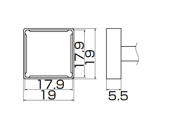 白光(HAKKO) こて先 クワッド 17.9×17.9 T12-1204