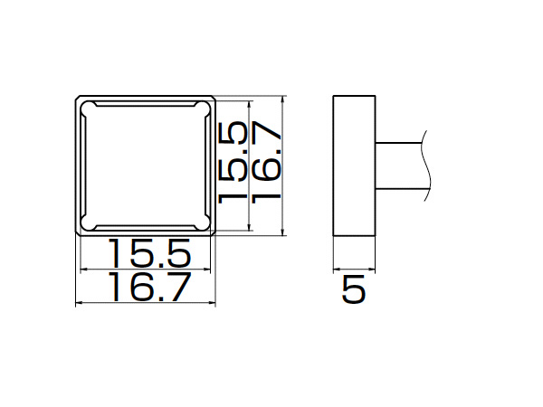 白光(HAKKO) こて先 クワッド 15.5×15.5 T12-1207の通販は